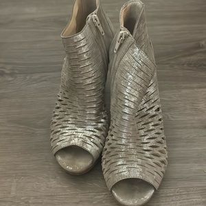 Paul Green metallic silver boots